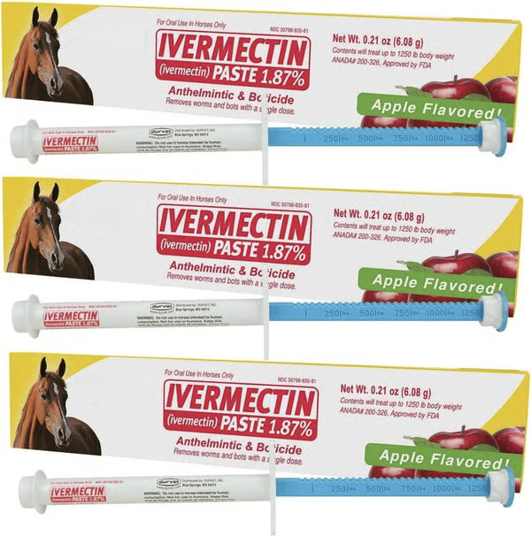 ivermectin Horse Paste 1.87% 6.08g Tubes