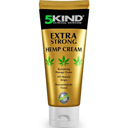 💪 5kind Extra Strong Hemp Cream – Powerful Hemp & Arnica Formula for Muscle, Joint & Back Relief 🌿