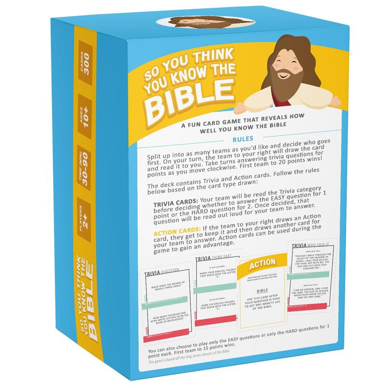 ✝️ So You Think You Know The Bible - Fun Christian Bible Trivia Game💝
