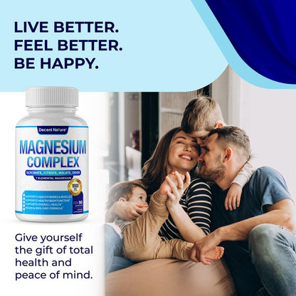 Magnesium Complex 1000mg Made with 7 Elemental Magnesium 90 Capsules