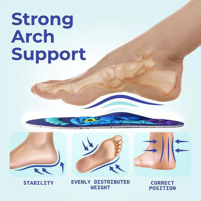 Shock Absorbing Insoles 👣 High Arch Support for All-Day Comfort