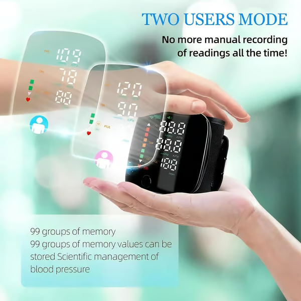📢Last Day 49% OFF🔥[2025 Upgraded] Wrist Blood Pressure Monitor Led Display