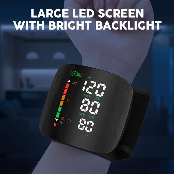 📢Last Day 49% OFF🔥[2025 Upgraded] Wrist Blood Pressure Monitor Led Display