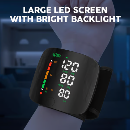 📢Last Day 49% OFF🔥[2025 Upgraded] Wrist Blood Pressure Monitor Led Display