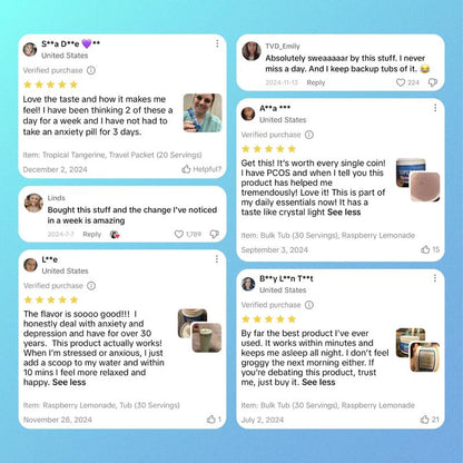 Nello Supercalm 🌿 Calming Drink Mix | With Ashwagandha, Vitamin D3, Magnesium & L-Theanine | Supports Stress Relief, Mood & Sleep | 20 Travel Packets