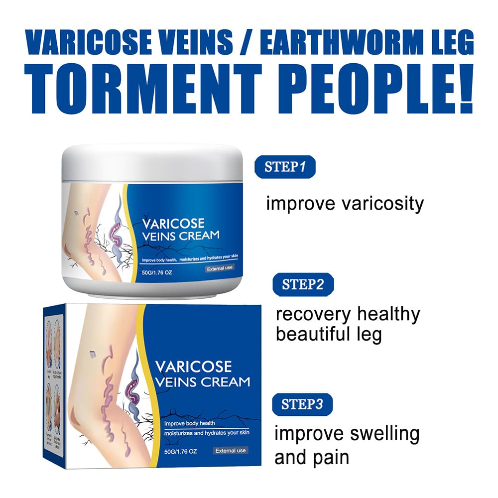 Varicose Veins Cream for Legs, Spider Varicose Veins Cream, Skin Creams for Legs Treatment