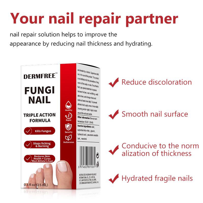 FallFreshness Toenail Fungus Treatment Extra Strength, Antifungal Solution for Toenail or Fingernail, Triple Action Formula for Remove Fungal, Repair and Renewal Damaged Nails, 0.5 Fl Oz