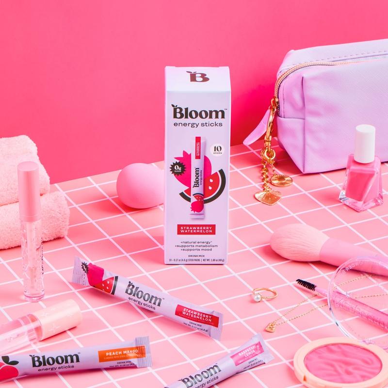 Bloom Nutrition Energy Sticks (10 Sticks) – Focus & Metabolism Support – Natural Caffeine & B Vitamins