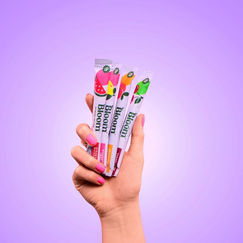 Bloom Nutrition Energy Sticks (10 Sticks) – Focus & Metabolism Support – Natural Caffeine & B Vitamins