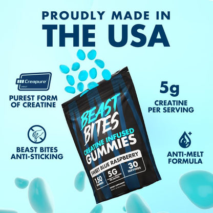 Creatine Infused Gummies - Beast Bites (Made with Creapure & NSF Certified for Sport)