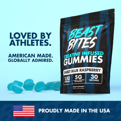 Creatine Infused Gummies - Beast Bites (Made with Creapure & NSF Certified for Sport)
