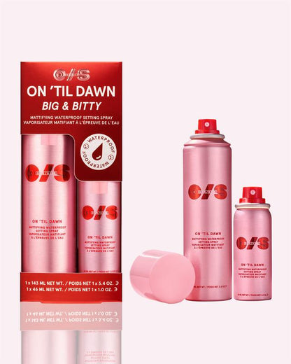On 'Til Dawn Setting Spray Duo 💦 Long-Lasting, Waterproof & Transfer-Proof Makeup Finish (4.4 oz)