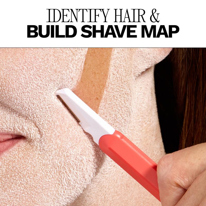 Hair Identifier Spray & Dermaplaning Razor Kit – Reveal Peach Fuzz for Smooth, Radiant Skin