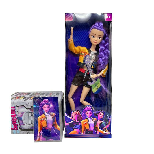 Kpop Demon Hunters Anime Action Figure Doll (11.5") 🖤 12 Movable Joints | Rumi, Mira & Zoey Collectibles | Mystery Box Gift for Fans, Desk Display & Festivals