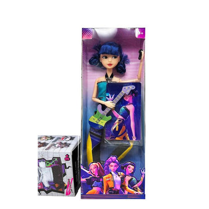 Kpop Demon Hunters Anime Action Figure Doll (11.5") 🖤 12 Movable Joints | Rumi, Mira & Zoey Collectibles | Mystery Box Gift for Fans, Desk Display & Festivals