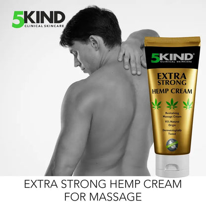 💪 5kind Extra Strong Hemp Cream – Powerful Hemp & Arnica Formula for Muscle, Joint & Back Relief 🌿