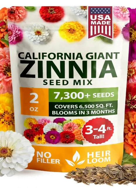 🔥HOT SALE 49% OFF-Zinnia Seeds - Pure Seeds - No Filler - USA Heirloom Flower Seeds-2
