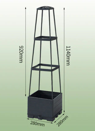 Garden Raised Bed Planter Boxes with Trellis