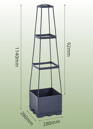 Garden Raised Bed Planter Boxes with Trellis
